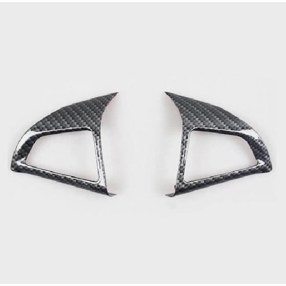 2P Carbon Fiber Look Steering Wheel Frame Trim Fit For Chevrolet Cruze 2011-2015