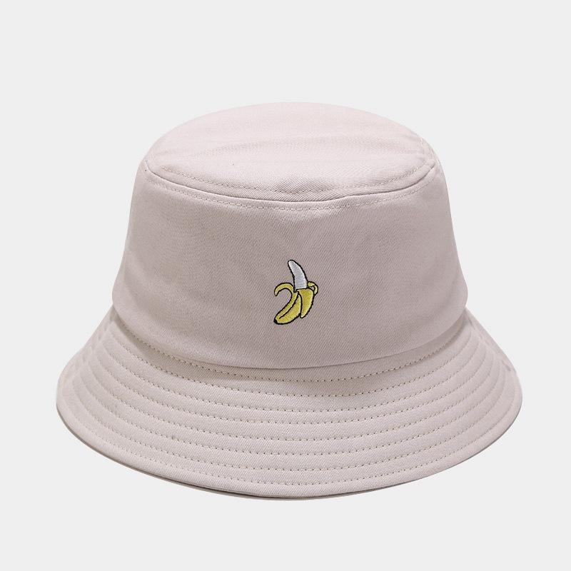 Panama Bucket Hat Fruit Strawberry Embroidered Fishing Cap Men Women Travel Beach Sun Hats