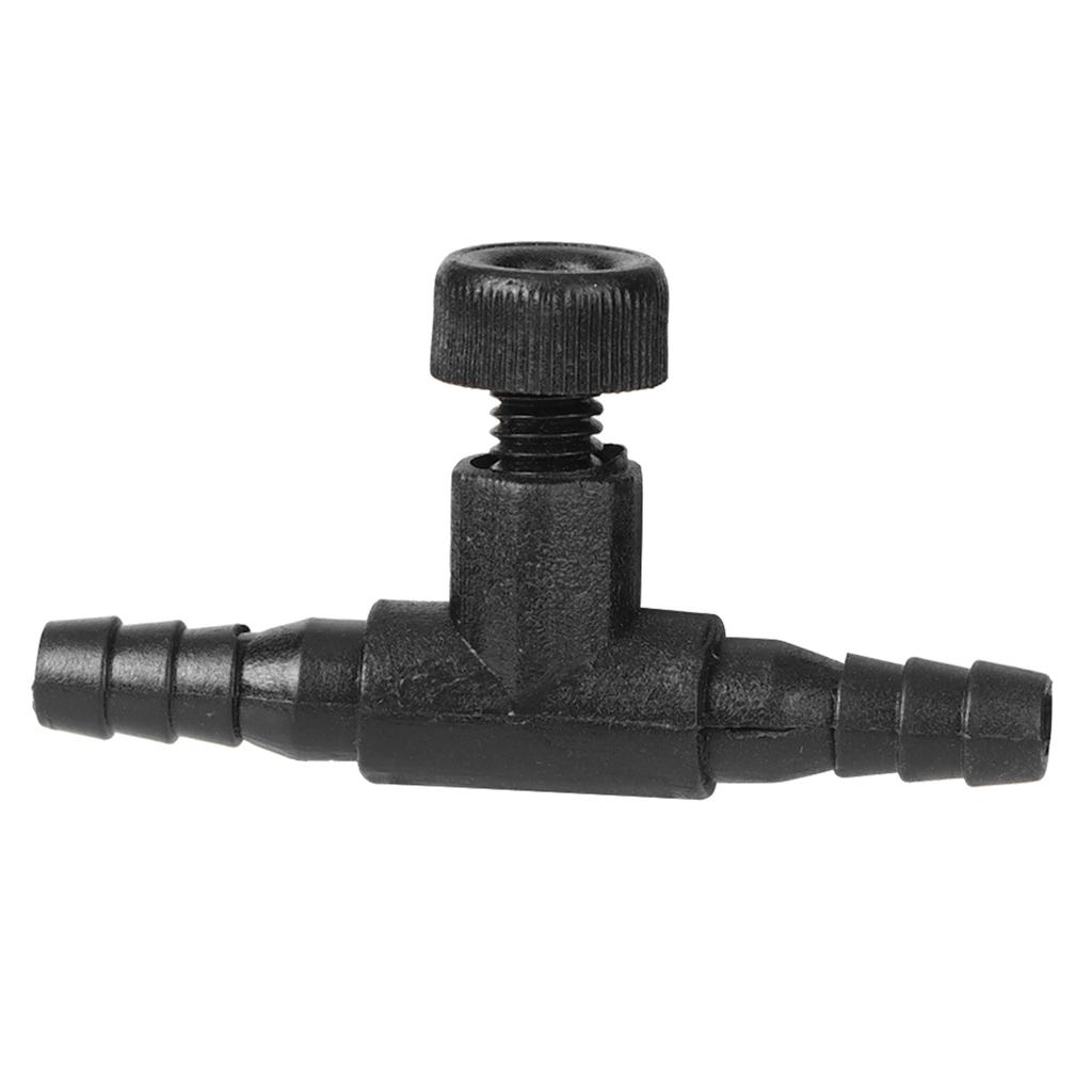 20PCS Black ABS Aquarium Tee Connector 3 Way Tubing Volume Air Flow Control Valve Fish Tank Oxygen Pump Accessories