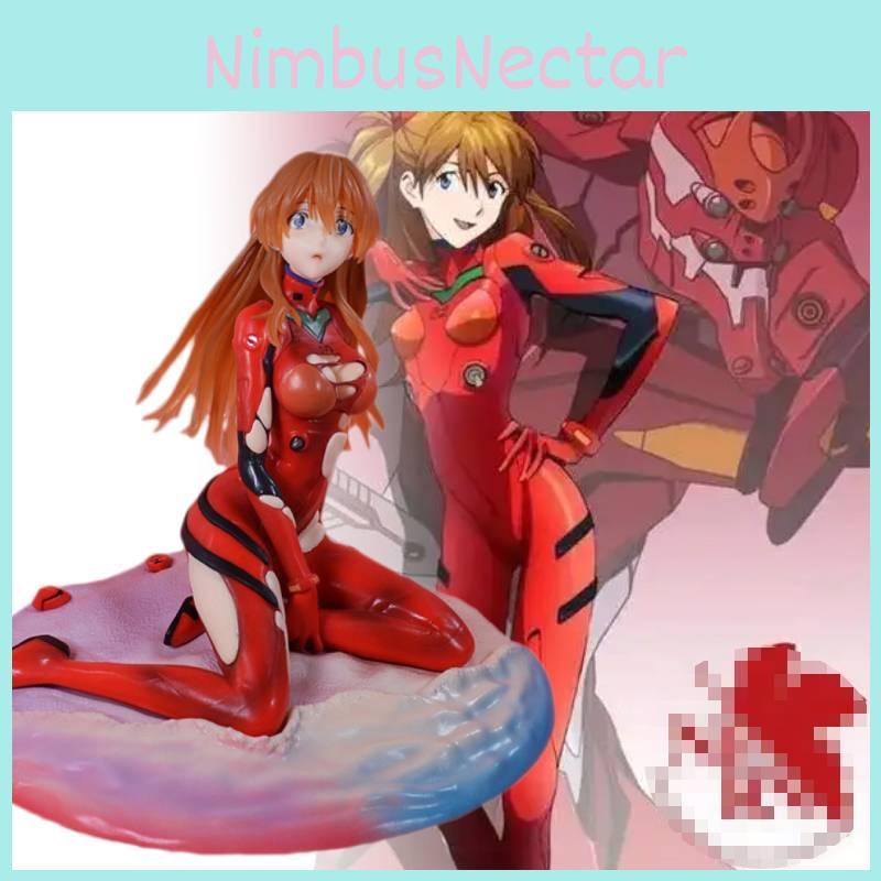 Genesis Evangelion Neon Asuka Langley Soryu Sitting Posture Figurine Model Anime