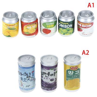 3/5Pcs 1:12 Dollhouse Accessories Jam Beverage Cans Miniature Play Kitchen Toy