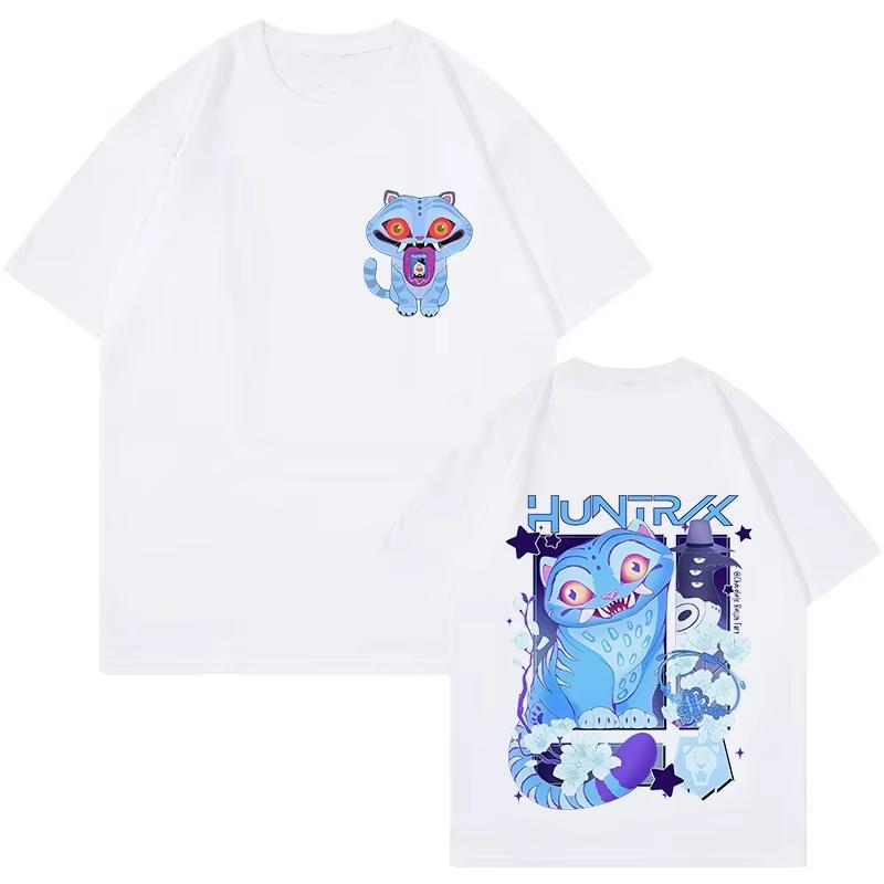 Kpop Demon Hunters Cotton Shirt Huntrix Mira Rumi Zoey Derpy Tiger Tees Gift for Men Women Saja Boys Fans Clothes Trending Tops