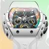 Mark Fairwhale Fashion Men's Watches Cool Tonneau Dial Design Waterproof Luminous Multifunctional Quartz Watch For Men
