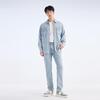 JOEONE Men's Light Blue Denim Shirt