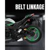 1/9 Kawasaki Ninja ZX-10R Hochleistungs-Superbike Legierungsmetall Druckgussmodell Motorrad Sound & Licht Hohe Simulation Sammeln