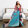 Kasane Teto Character Warm Soft Blanket  Kids Plush Throw Blanket Fluffy Living Room Flannel Bedspread Sofa Bed Cover