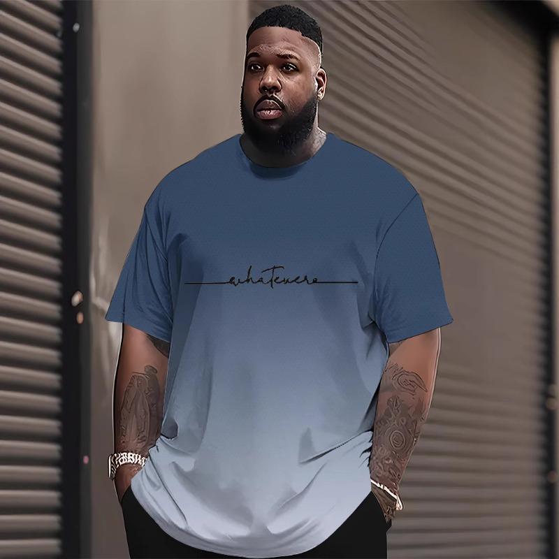 Men s T-shirt Top Round Neck 3D Digital Printed T-shirt Summer Sports Fashion T-shirt S