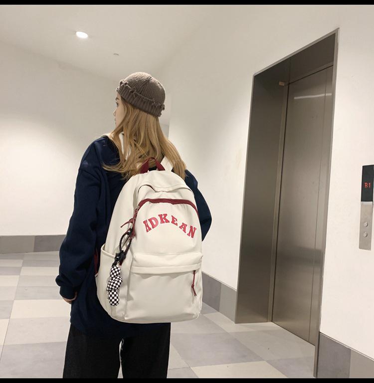 New Korean Style Backpack for Women: Simple Design, Perfect for College, High School, and Junior High Students.