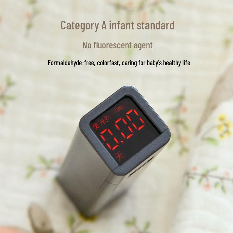 Newborn Infant Hooded Cotton Gauze Bath Towel & Swaddle Blanket