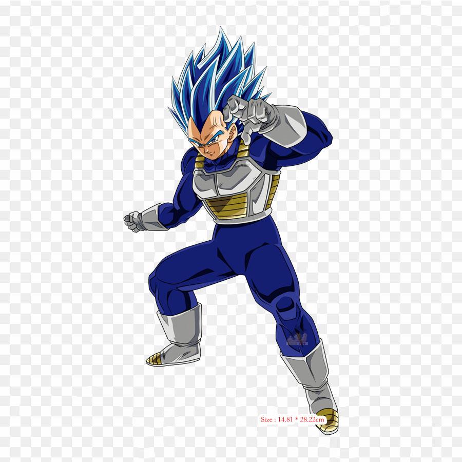 Patches For Clothes Bag Iron On Thermal Stickers Super Saiyan Blue Aura Vegeta Goku Pattern Washable Heat Transfer