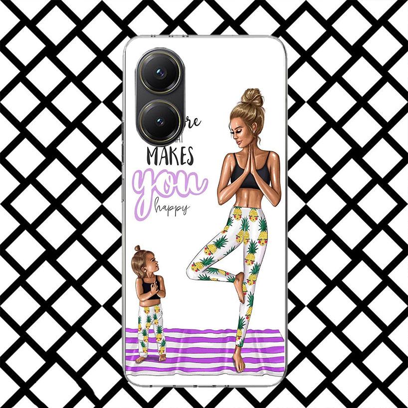 Mom Baby Girls Phone Case for Xiaomi Poco F7 Ultra X7 X6 X5 Pro X4 Gt M8 M7 Redmi 15 15C 13 13C 12 12C Soft Cover Fundas Poco F7