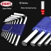 Japanese Eight Brand RS Series Hex Key Set - Flat Head Metric Long