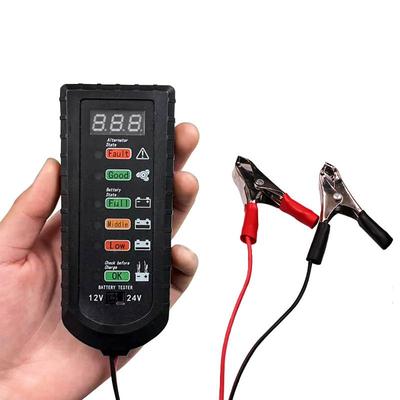 Automobil-Batterie-Lasttester Digital 12V 24V Tragbares Gerät für Motorrad Auto Garage Batterie-Leistungsprüfung