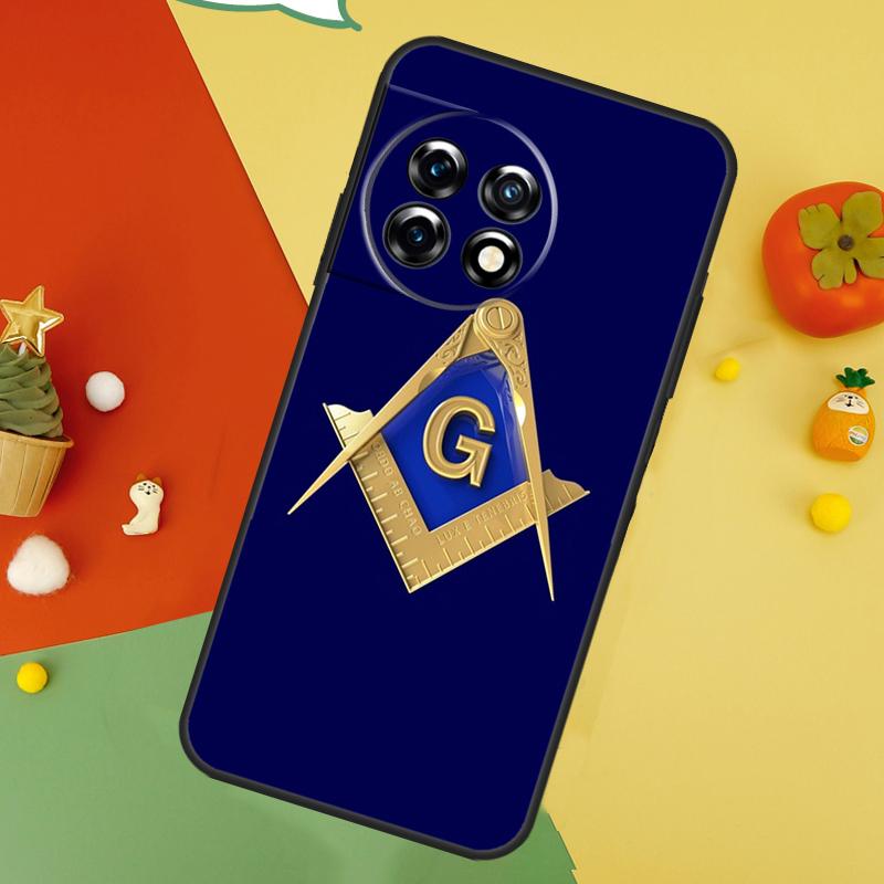 Freemasonry Logo Symbol Back Case For OnePlus 13 15 13R 13T 12 12R 11 10 10T 8T Nord 5 CE 4 2 3 Lite N20 N30 Cover