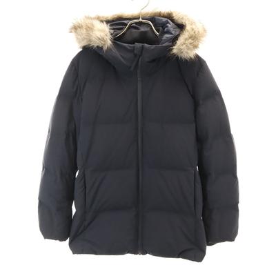 Parka de penugem sem costuras L Azul Marinho Mulher Usado