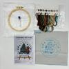 1set Christmas Embroidery Kit, Animal Theme Material Kit with English Stitch Instructions, DIY Embroidery Craft Material Kit