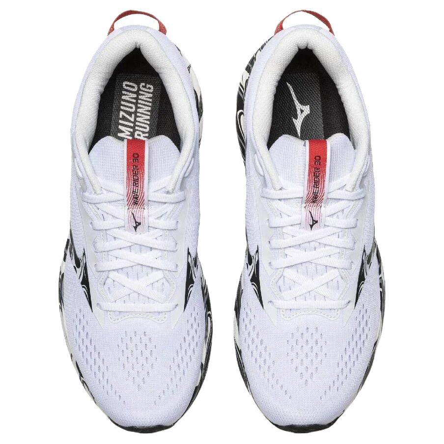 Mizuno Wave Rider 30 Comfortable Running Shoes Unisex Sneakers White J1GU262381