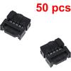 Antrader FC-10P IDC 2.54mm Pitch Connector Female Header JTAG ISP Socket 50-Pack