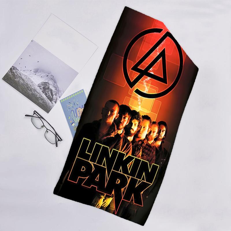 1pc Linkin Park2 Beach Towel, Beach and Seaside Swimming Pool Equipment, Fashion Pattern, Rectangular, Travel Essentials