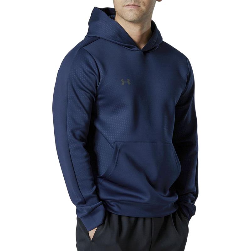 Under Armour Solid Color Logo Windbreaker Running Hoodie Men Hoodies Dark-Blue 22600304-408