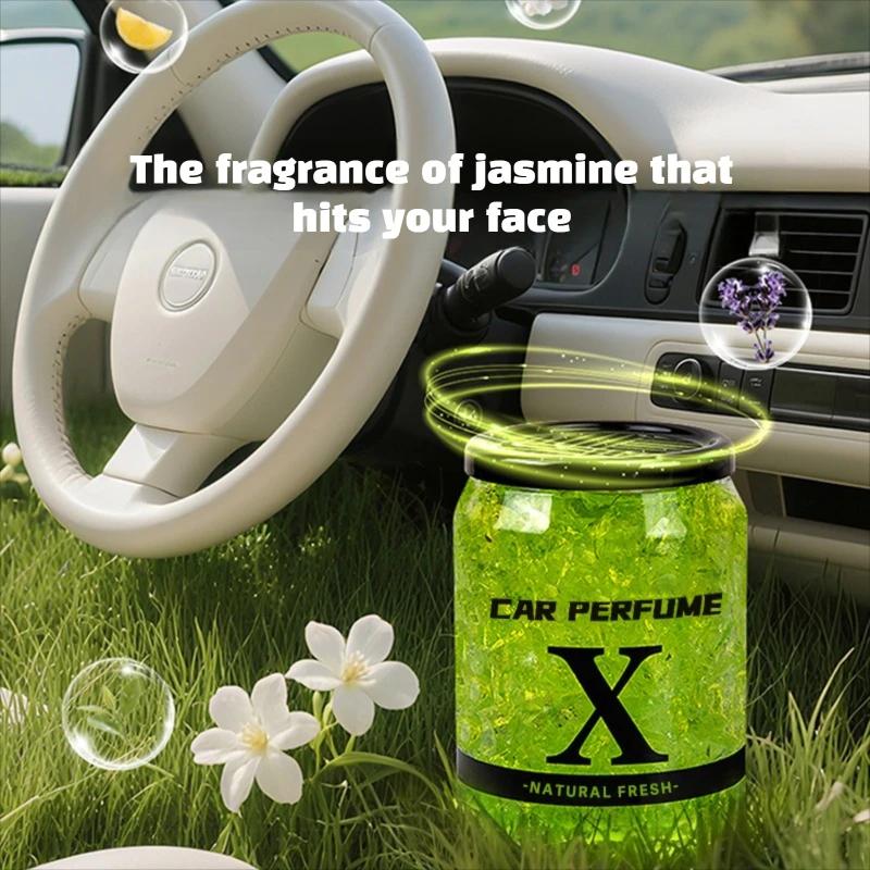 Natural Car Air Freshener Gel 220g Jasmine Lemon Ocean Fragrance Long Lasting