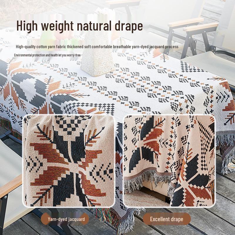 Bohemian Picnic Mat - Outdoor Camping Tablecloth & Moisture-Proof Blanket