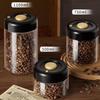 Coffee Beans Vacuum Sealed Tank Transparent Glass Food Storage Jars Household Moisture-Proof Air Extraction Airtight Container