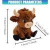 Tier Yak Figur Humorvolles Tier 3D Gedruckte Braune Yak Figur Für Schreibtisch Zuhause Und Auto Innenraum Dekorationen