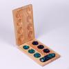 Holz Mehrfarbige Perlen Mancala Brettspiel, Tischspiel für Teenager, Klassisch Faltbar für Erwachsene Kinder