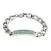 Bracciale in Argento 925 Opaco con Logo Unisex Bracciali Azzurro 678712-J8410-9071