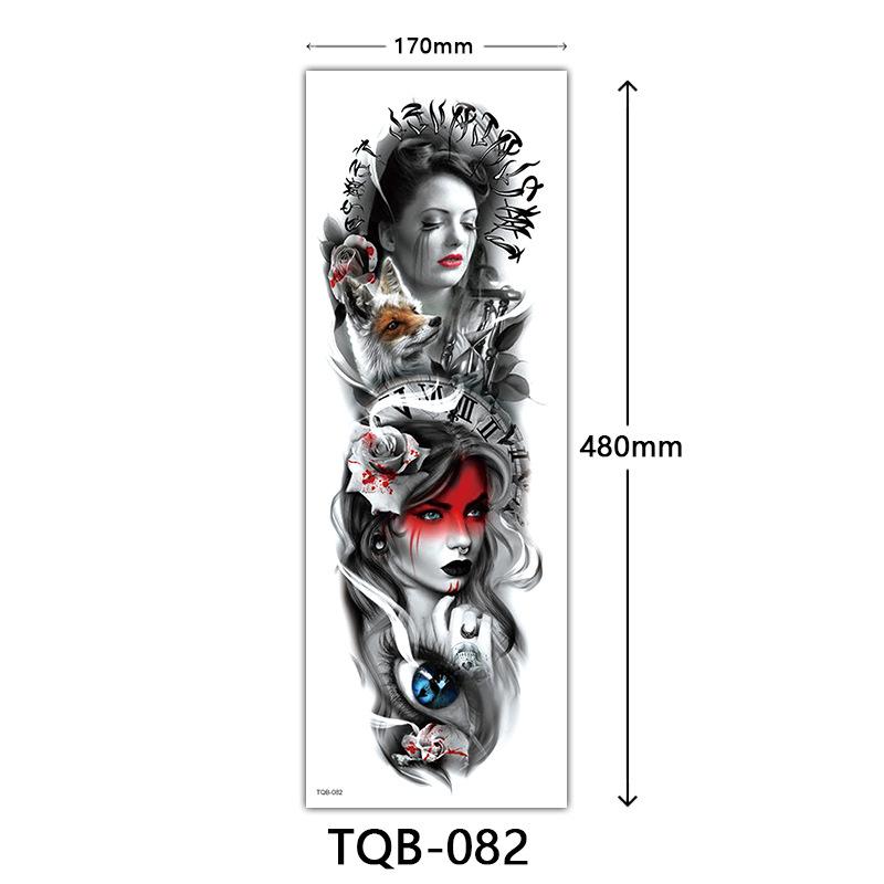 Full Arm Tattoo Sticker Full Arm, Full Arm Big Picture Tattoo Sticker, Flower Arm Tattoo Sticker Tattoo