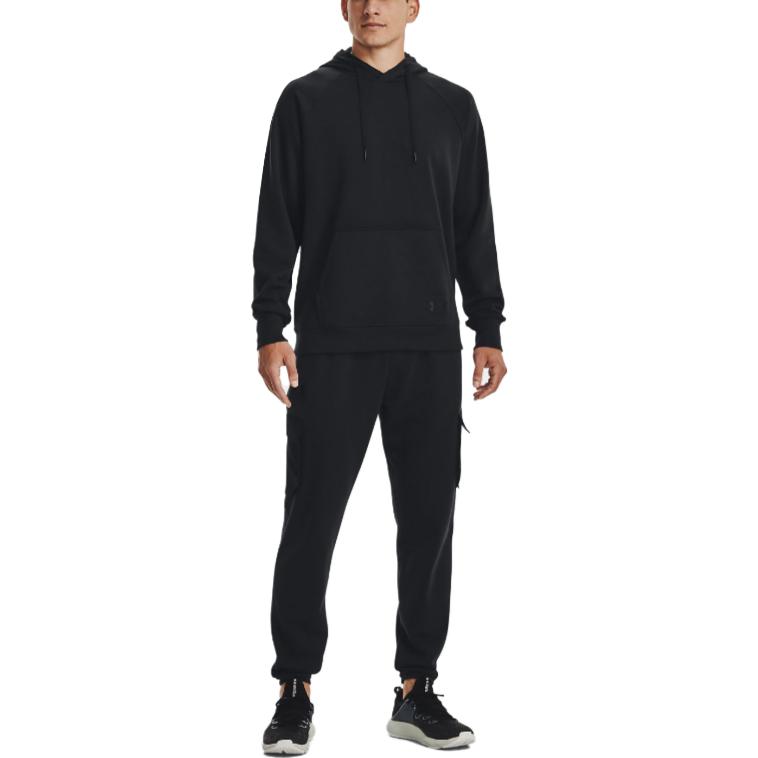 Under Armour Düz Renk Kapüşonlu Erkek Üstleri Siyah 1378598-001
