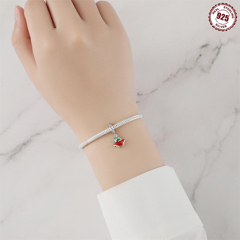 Beads Copper Charms Original Ringtones Christmas Pendant Beads Fit Bracelet Jewelry Diy Women Fine Gift Accessory