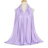 Ramadan Modal Cotton Jersey Hijabs For Woman Long Muslim Scarf Shawl Plain Soft Turban Tie Head Wraps For Women Islamic Clothing
