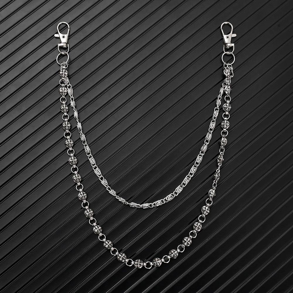 Hip Hop Punk Street Style Jeans Chain with Cross Decoration