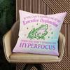 Pillowcase 1Pc, Frog Hyperfocus And Executive Dysfunction, Printed Holiday Theme Cushion Cover With Hidden Zipper, Suitable For