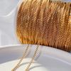 No Fade 2meters Stainless Steel Chains for Jewelry Making Supplies Bracelet Necklace Earrings High Quality Chain DIY Accessories