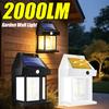 Tungsten Outdoor Solar Lamp Waterproof Motion Sensor Solar Wall Light 3 Modes Warm Solar Powered Sunlight Door Path Garden Decor