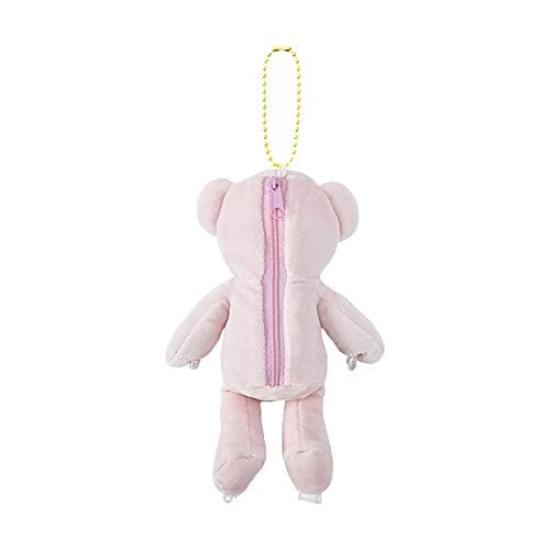 Livheart Eco Bag Bear Click Eco Pink Bag, (Pouch Approx. 17.5cm Long, Bag Approx. 43.5cm Long), Compact, Small, 88423-21