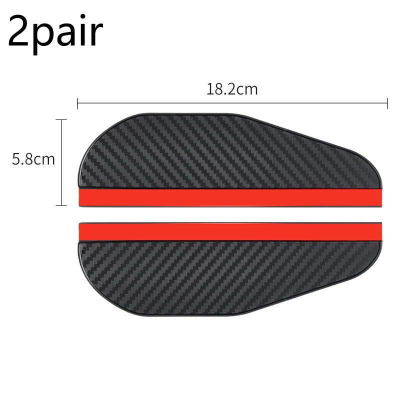 1/2Pairs Car Rearview Mirror Rain Eyebrow Carbon Fiber Rain Shield Sun Shade Clear Vision Protector For Auto Mirror Accessories