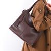 Single Shoulder Bag, Fashionable Temperament, Women's Bag, Simple Soft Leather Commuting Crossbody Bag, Women's High-end Sense, Large Capacity
