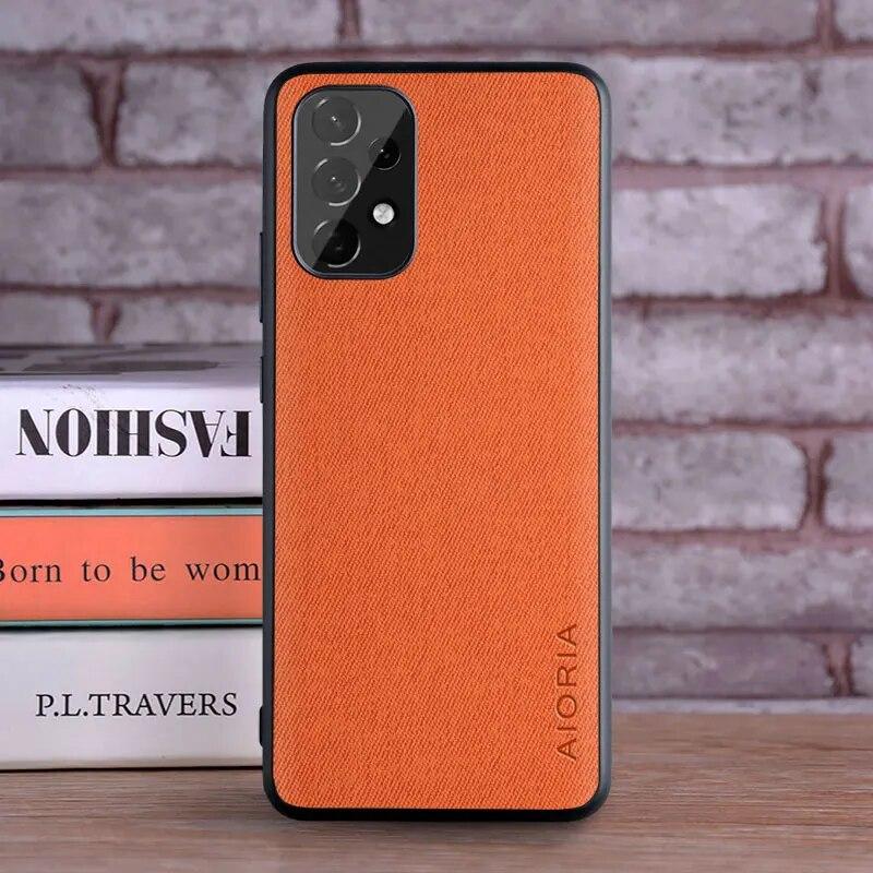 Case for Samsung Galaxy A53 A73 A33 A23 A13 5G Coque Luxury Textile Leather Skin Phone Cover for Samsung Galaxy A53 Case Funda
