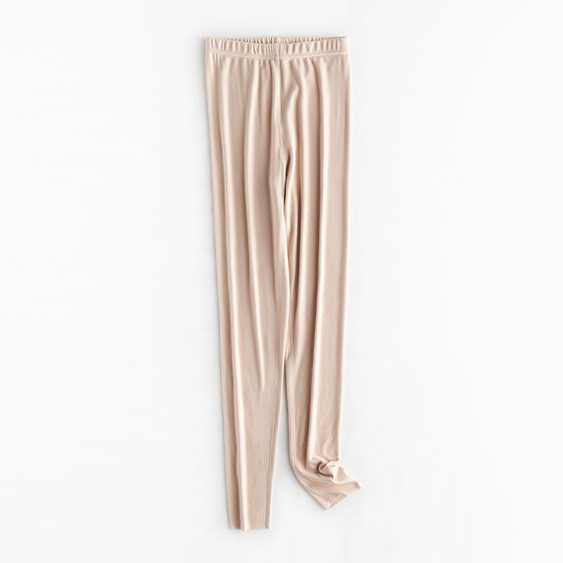 Autumn/Winter Slim Fit German Velvet Thermal Pullover - Solid Color Long Sleeve Round Neck Top