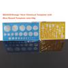 1Pcs Gifts Drawing ruler ruler Draw a circular ruler Geometric template Mathematical Template Multi functional graphic template