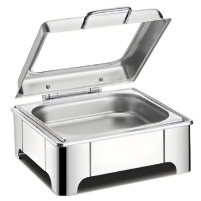 ZISIZ Stainless Steel Square Buffet Food Warmer
