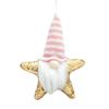 Christmas Tree Hanging Ornament with Light-Up Figurine and Sequin Star, Holiday Decoration