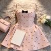 Miu Miu Pink Satin Dress With Backless Design For Summer 2026 Style