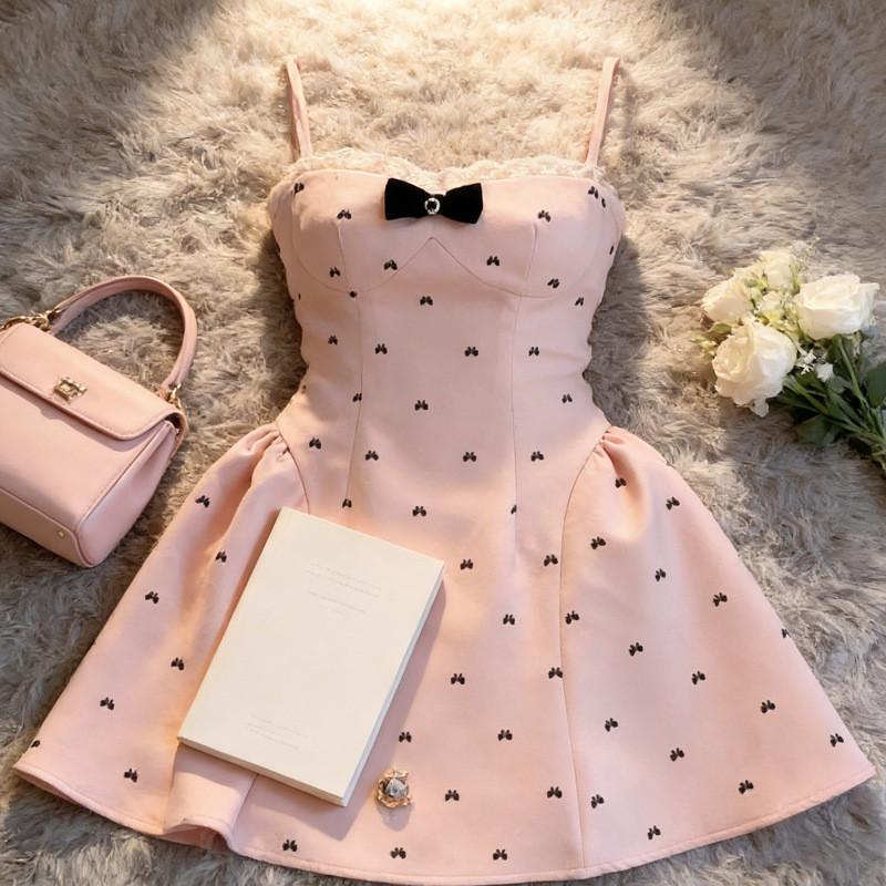 Miu Miu Pink Satin Dress With Backless Design For Summer 2026 Style