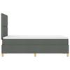 Boxspring bed with headboard Dark Grey 120 x 200 cm Fabric