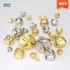 12-200 Stück Lose Weihnachtsklingelperlen DIY Bastelzubehör Haustier Katze Halsband Anhänger Charms